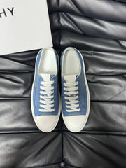 Givenchy High-End Calfskin & Denim Sneakers