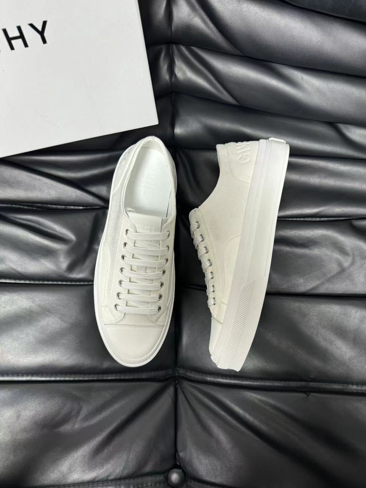 Givenchy Luxe Nappa Calfskin & Denim Sneakers