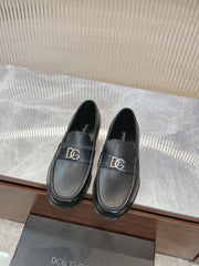 Dolce & Gabbana Men's Cowhide Leather Loafers - Business Casual Style