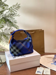 Burberry Peg Series Handbag - Lightweight Checkered Design