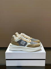 GIV 1 Men's Elevated Casual Sneakers - Stylish Thick-Soled Calfskin Footwear
