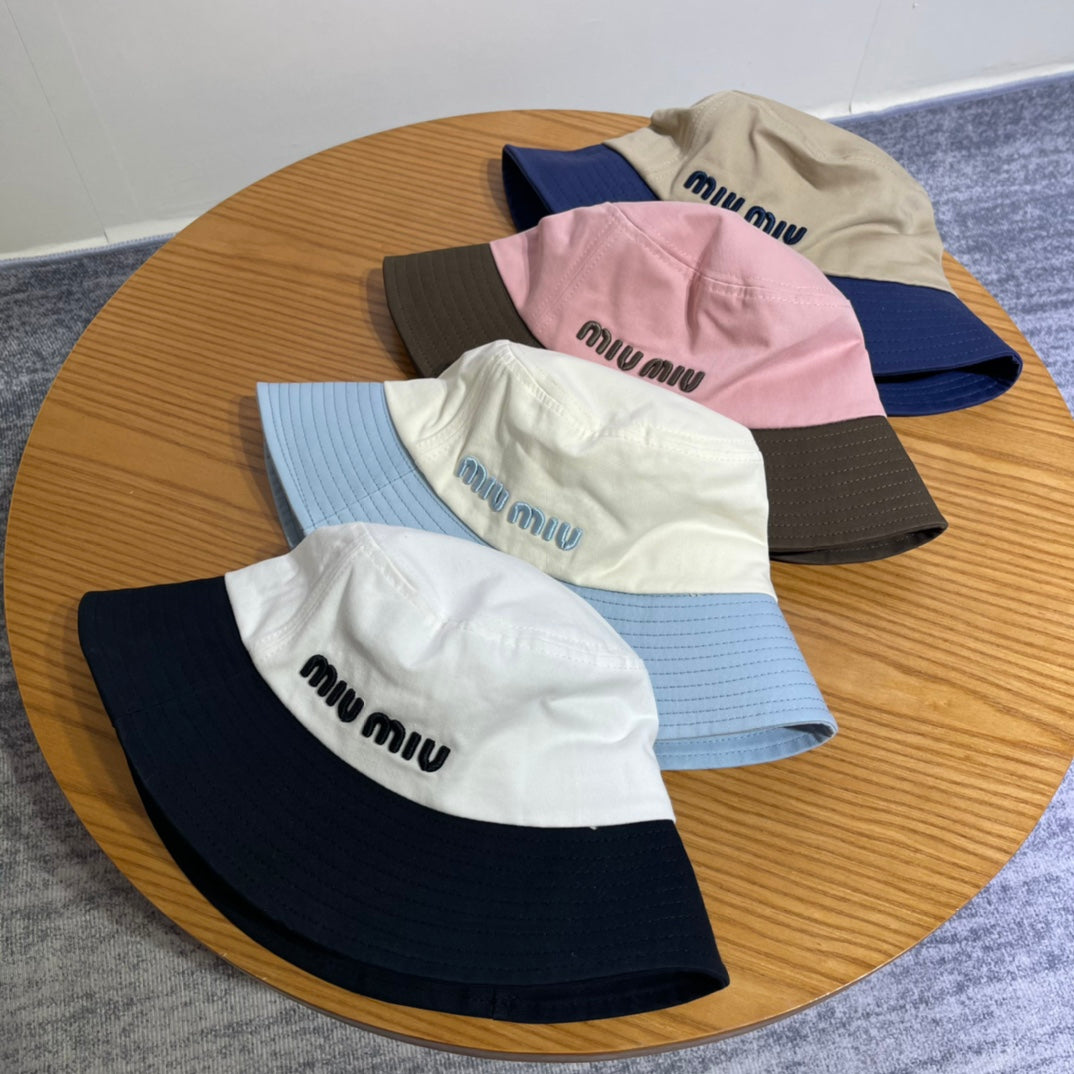 Miu Miu Embroidered Double Bucket Hat â€“ Chic and Stylish