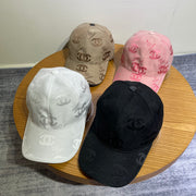 Chanel-Inspired Classic Baseball Cap - No Returns or Exchanges