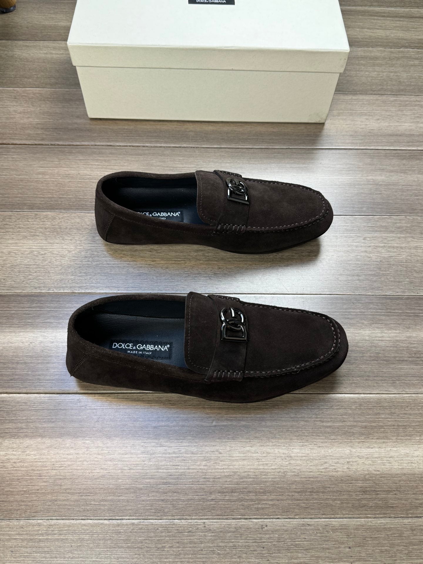 Dolce & Gabbana Luxury Suede Calfskin Footwear