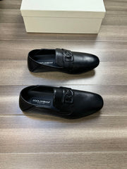 Dolce & Gabbana Textured Calfskin Footwear â€“ Luxury Dual-Purpose Design