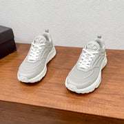 Valentino 2024 Men's Low-Cut Thick-Soled Sneakers - F28Y2 Mesh Gray