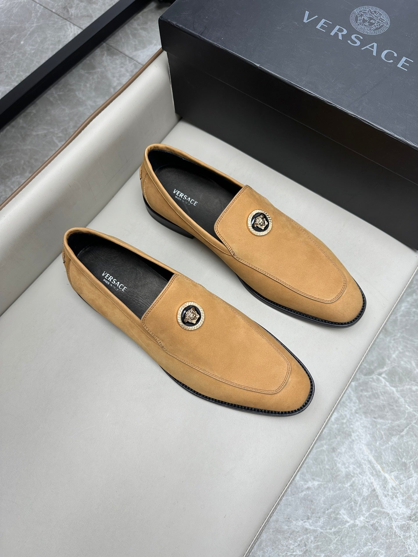 Versace Luxury Leather Business Shoes for Men