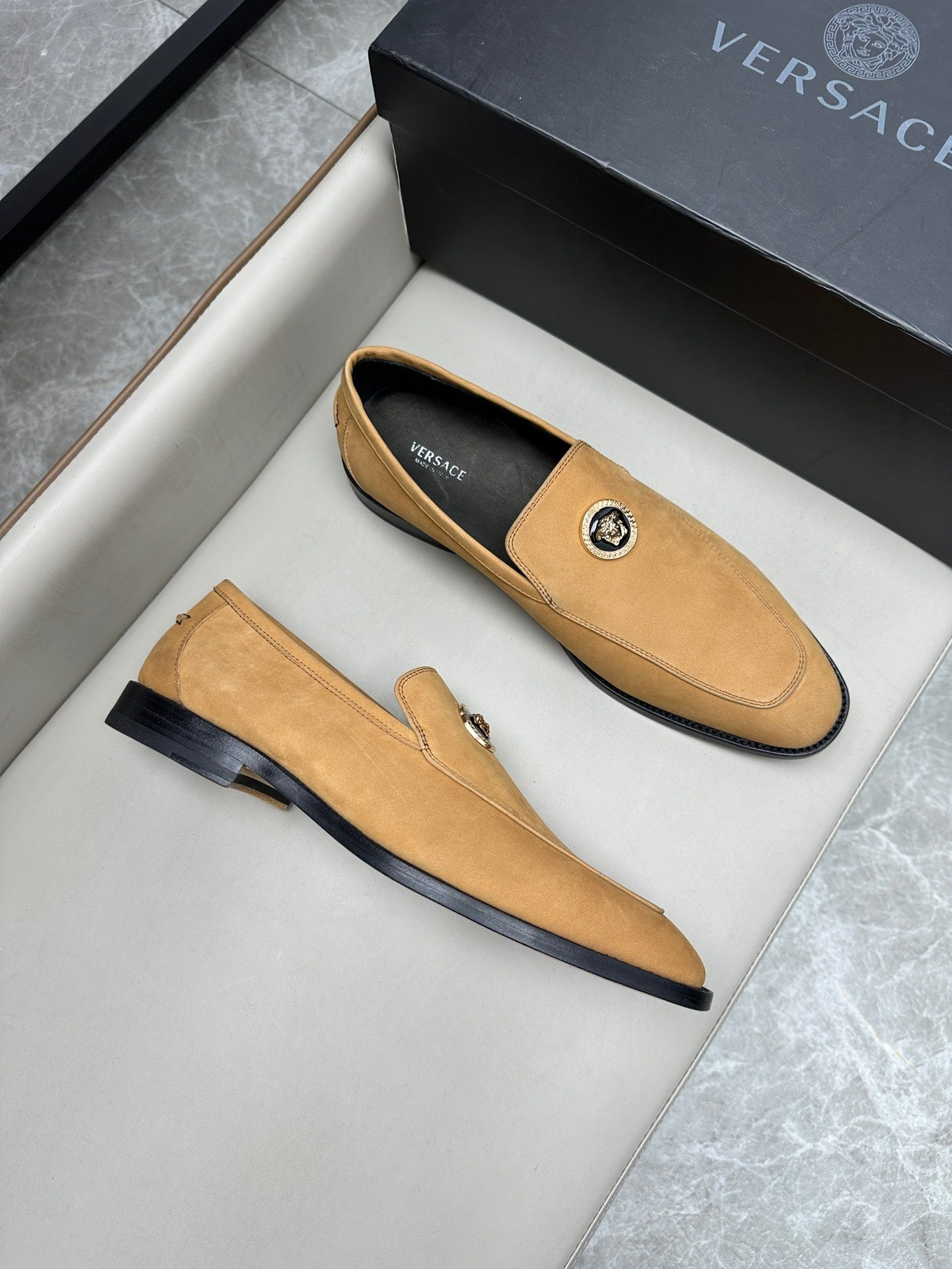 Versace Luxury Leather Business Shoes for Men