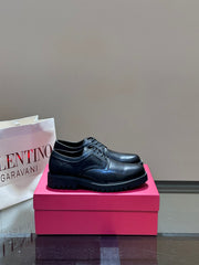Valentino Men's Casual Leather Shoes - Premium Comfort & Style