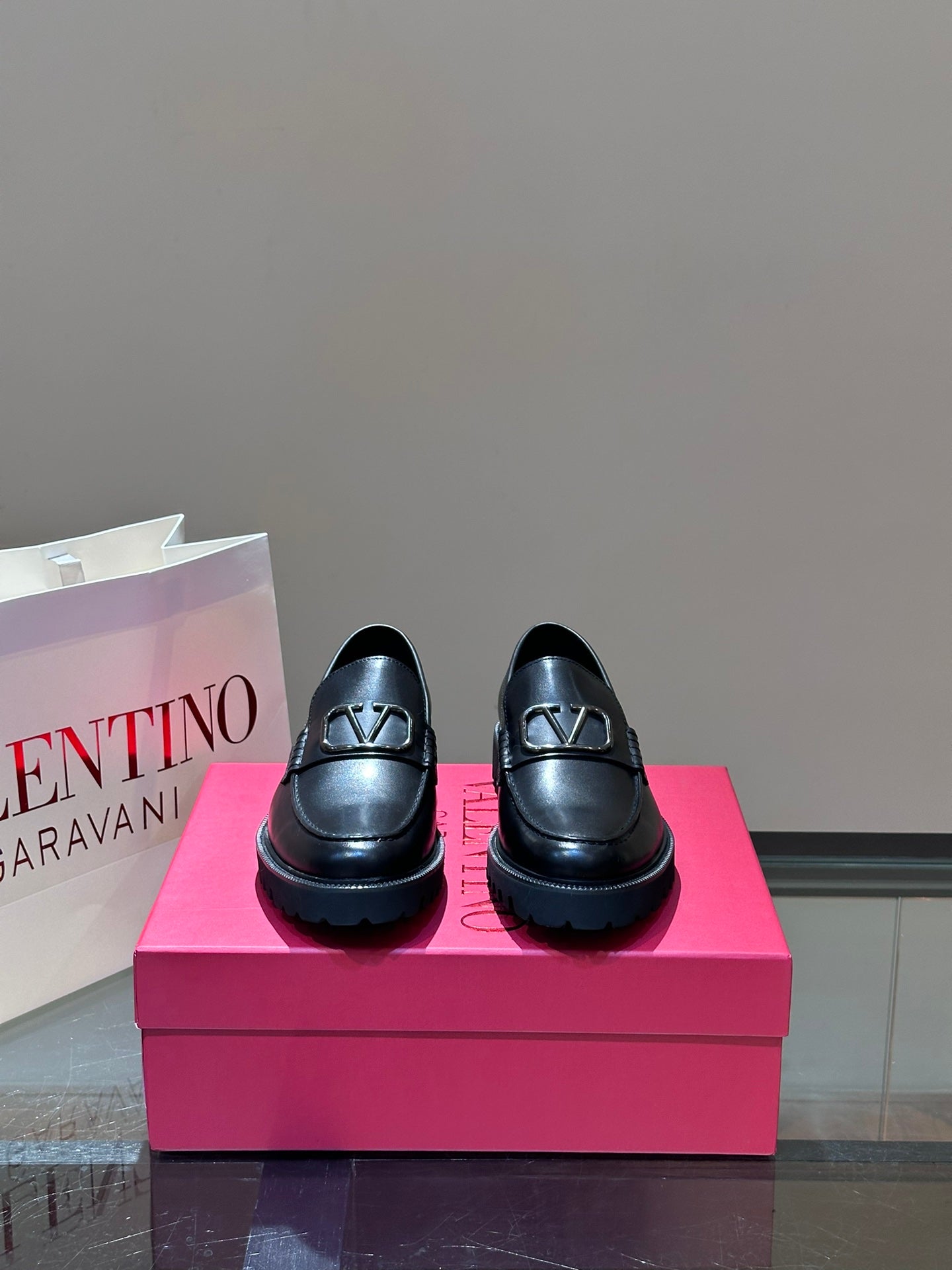Valentino Men's Leather Loafers - Luxury Casual Footwear