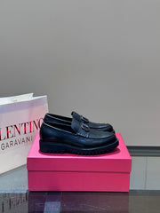 Valentino Men's Leather Loafers - Luxury Casual Footwear