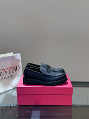 Valentino Men's Casual Leather Loafers - Luxury Comfort (Sizes 39-44)