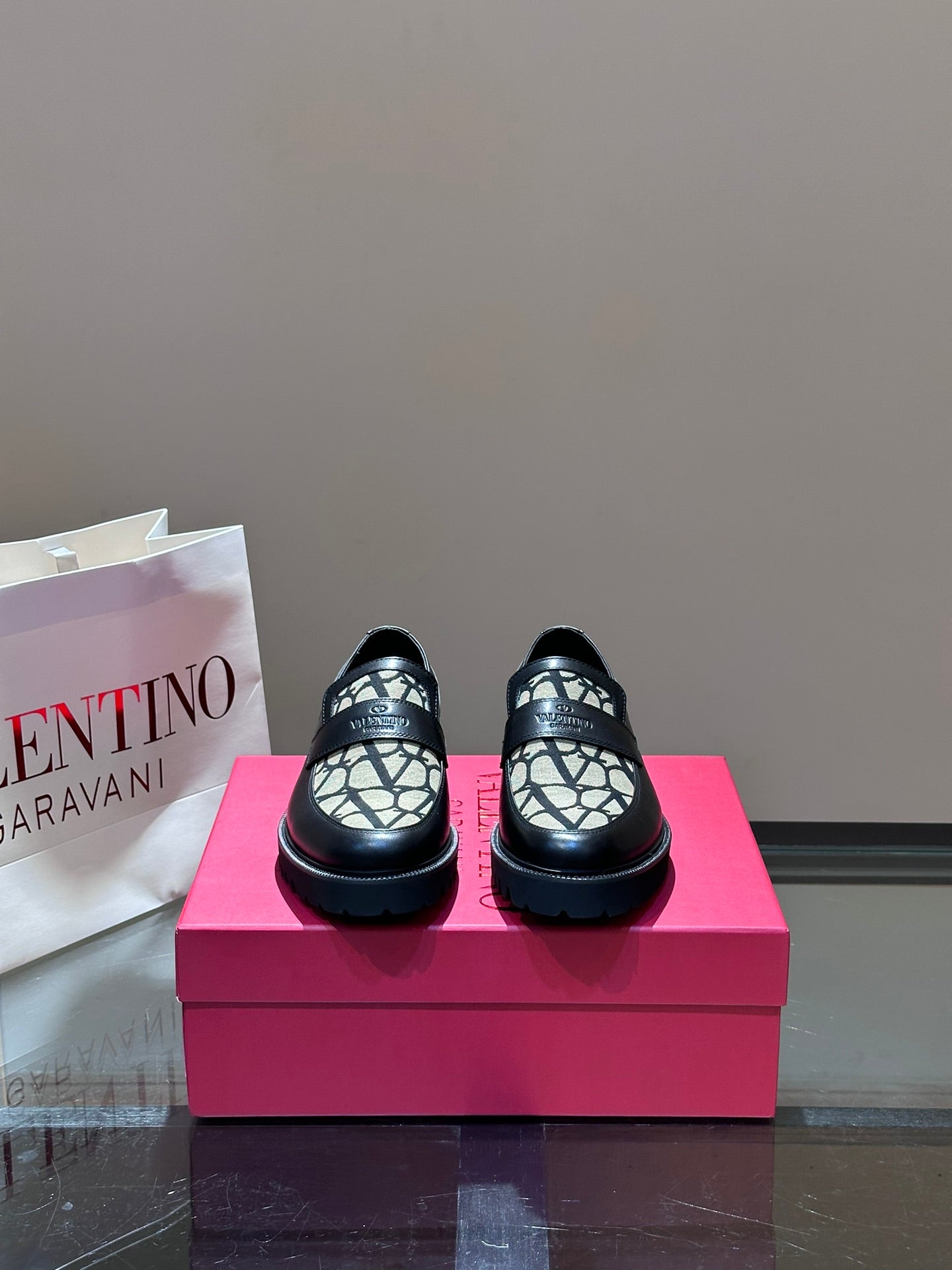 Valentino Men's Casual Leather Loafers â€“ Premium Cowhide Comfort