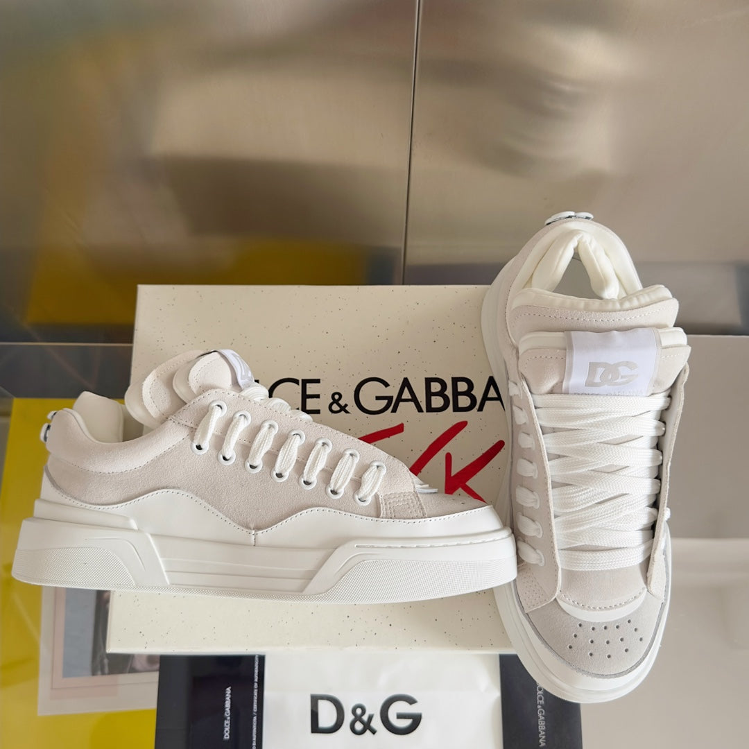 Dolce&Gabbana D&G New Roma Menâ€™s Suede Sneakers