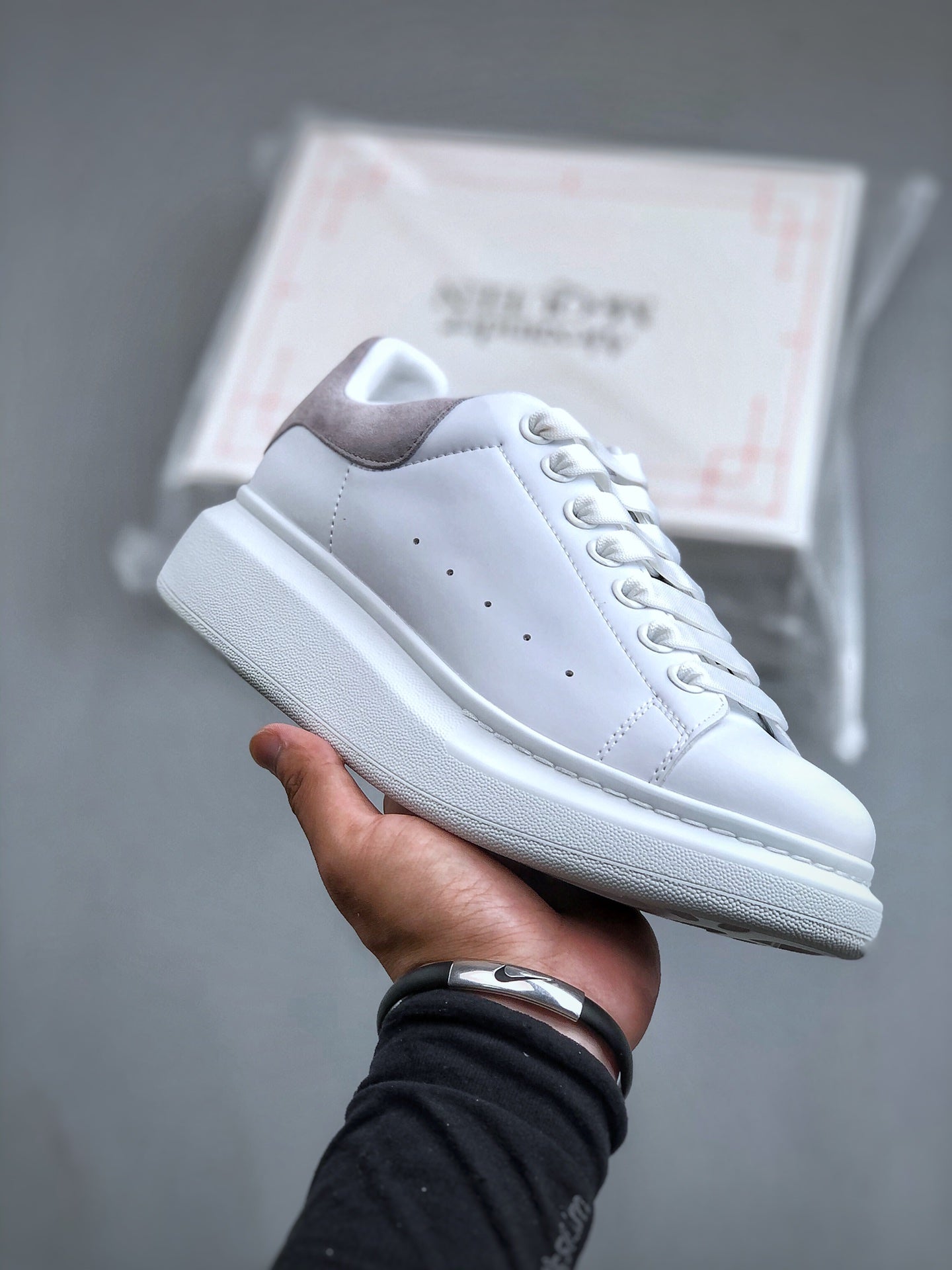 Alexander McQueen Oversized Low-Top Thick-Soled Sneakers