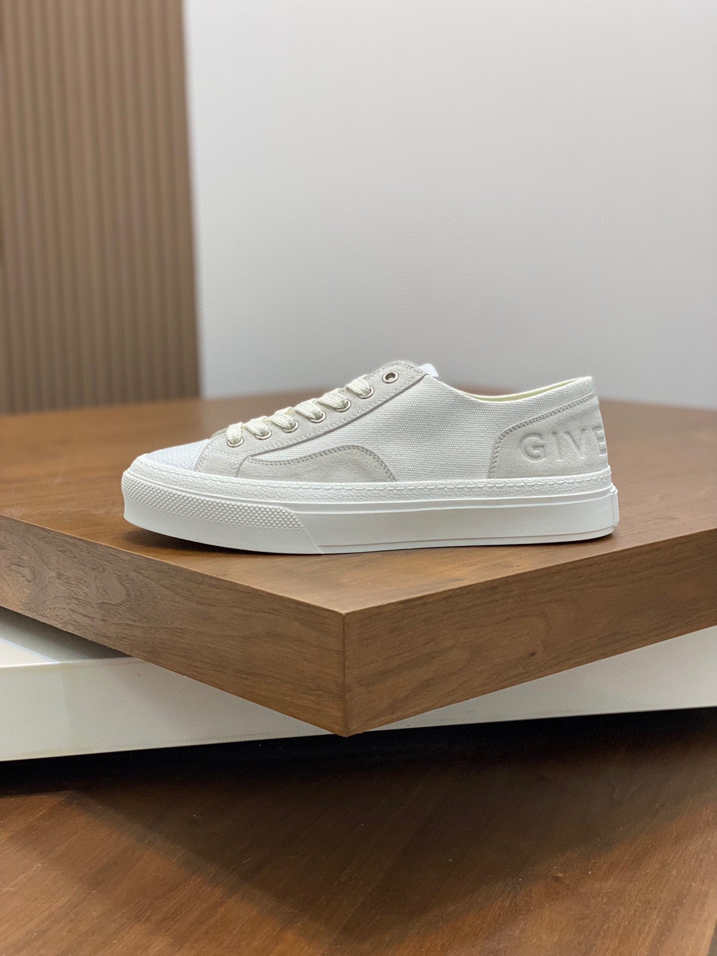 Givenchy Luxury Suede & Denim Low-Top Sneakers