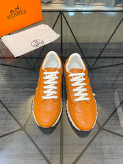 HermÃ¨s Low-Top Sneakers - Premium Cowhide & Sheepskin
