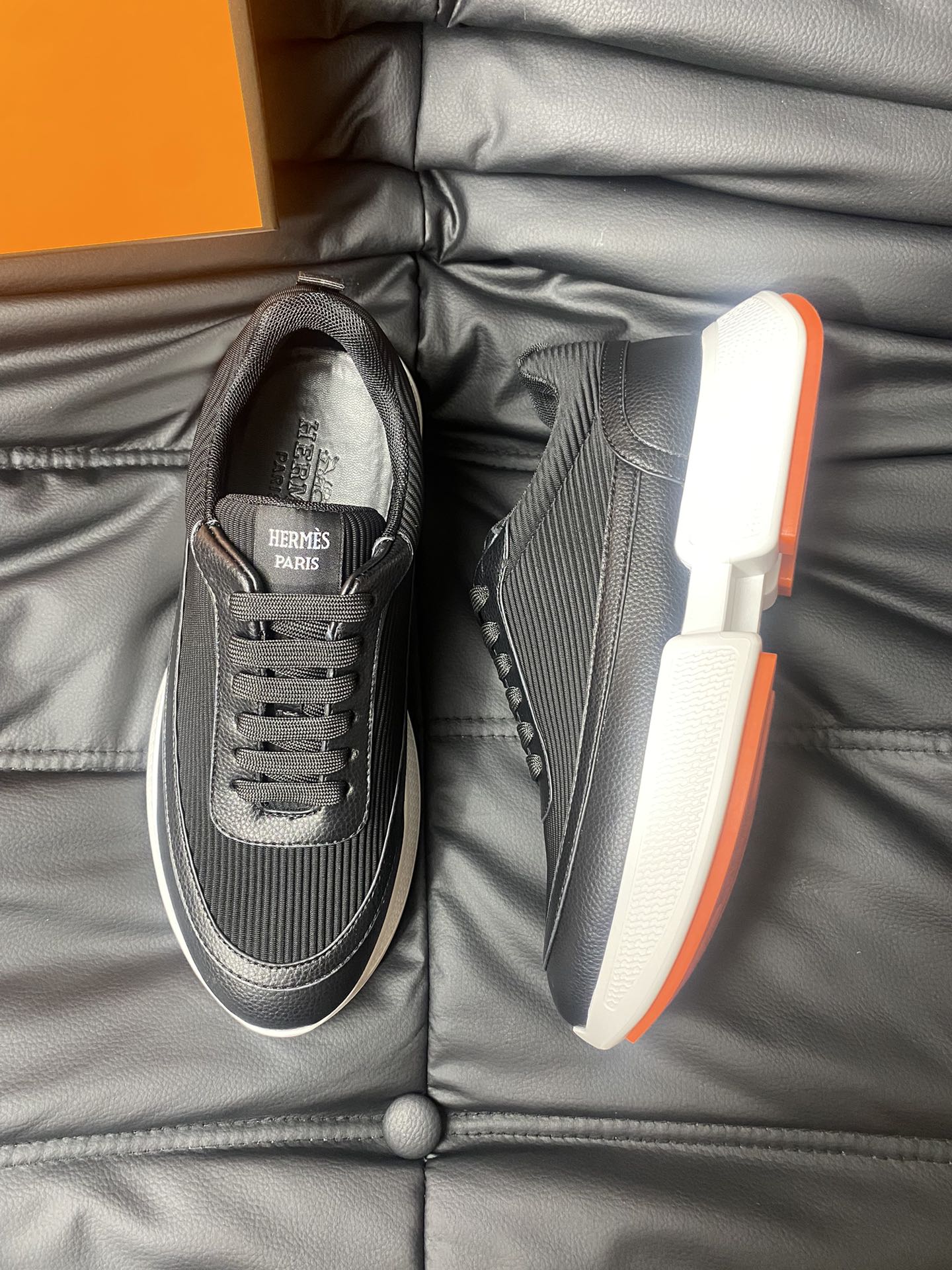 Hermes Luxury Napa Calfskin Sneakers