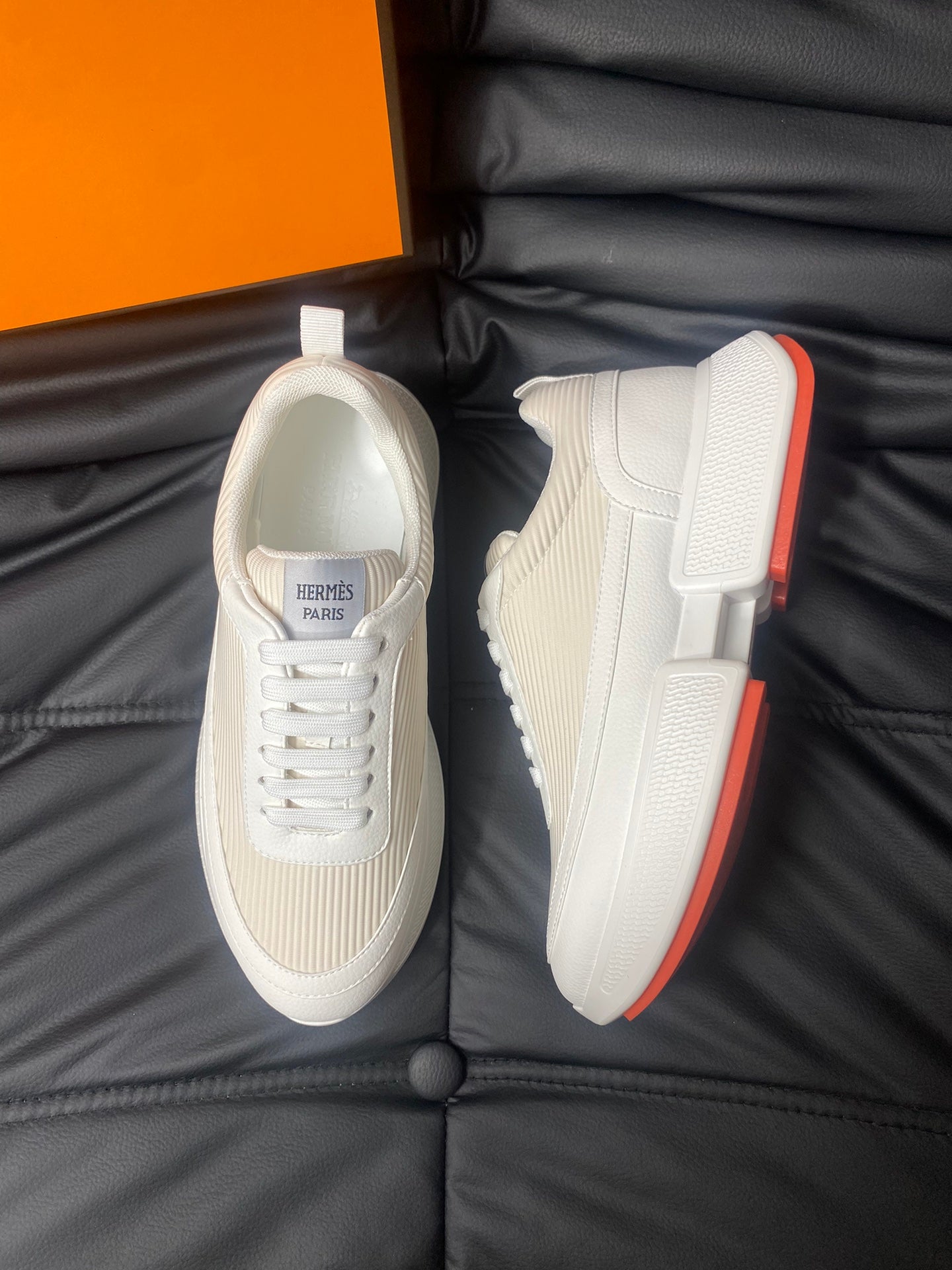 High-End Hermes Napa Calfskin Shoes