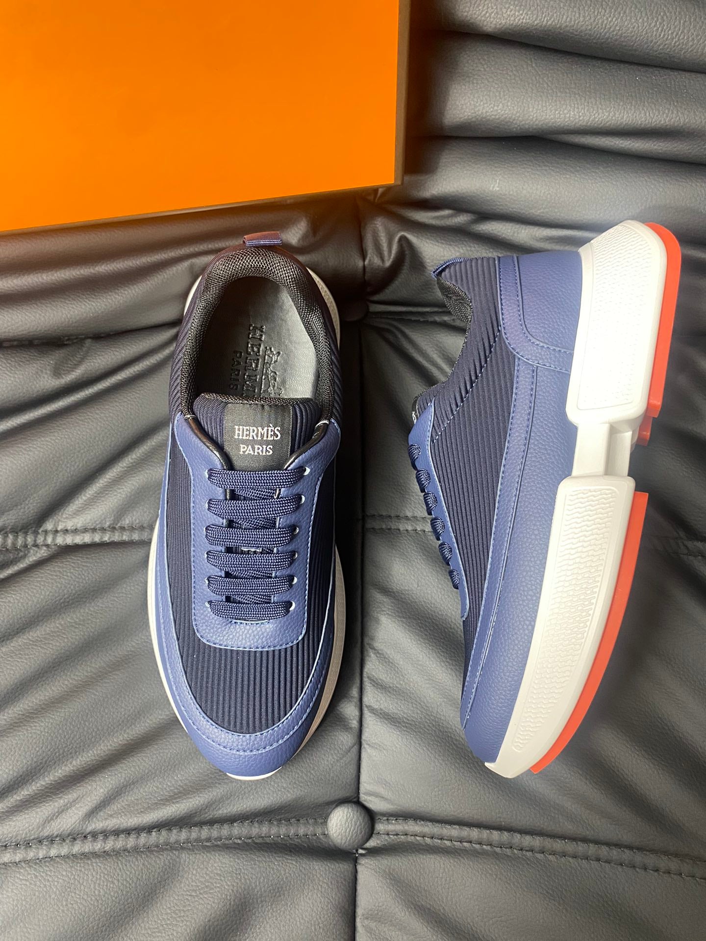 Hermes Premium Napa Calfskin Sneakers - High-End Luxury Footwear