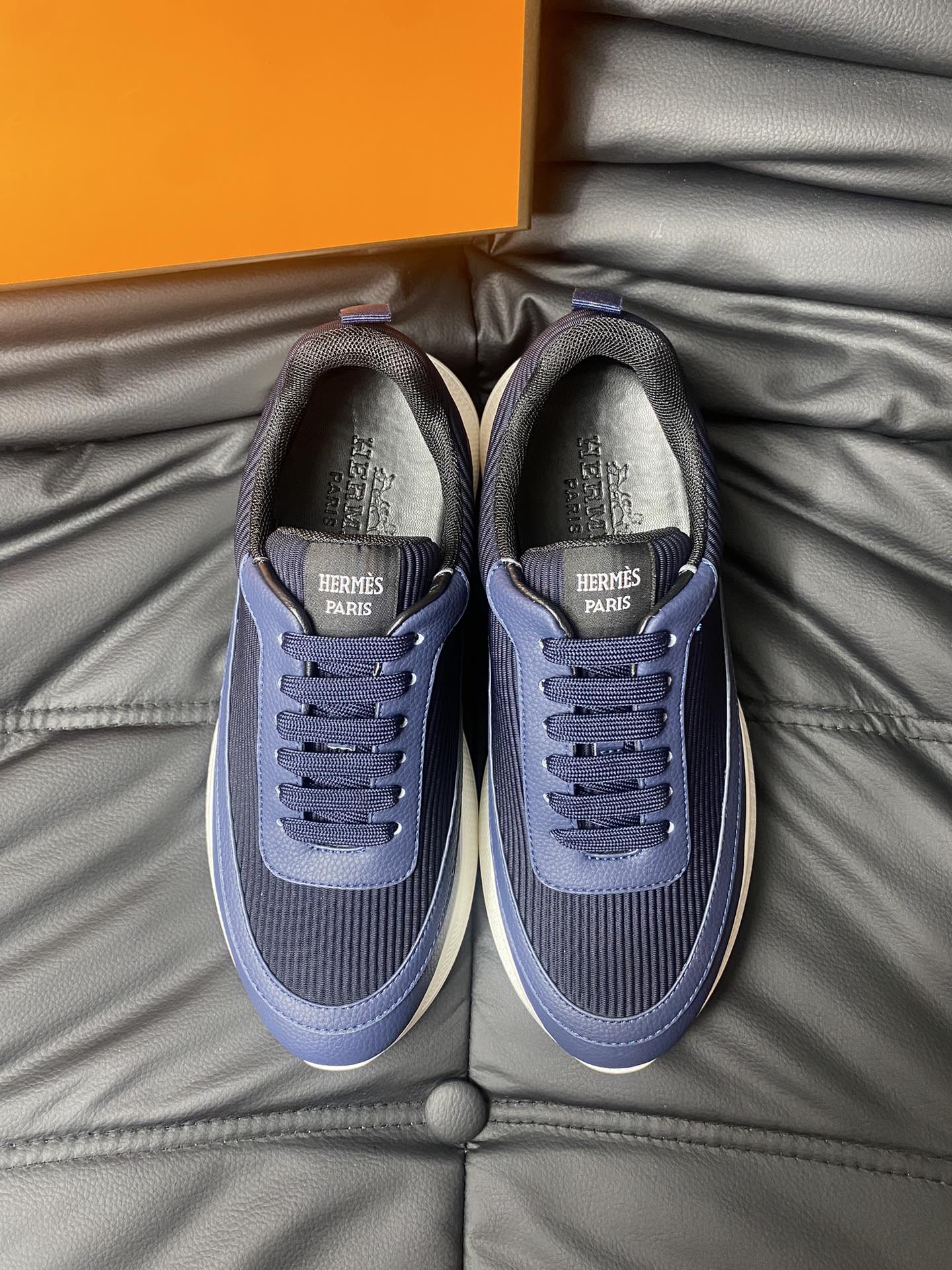Hermes Premium Napa Calfskin Sneakers - High-End Luxury Footwear