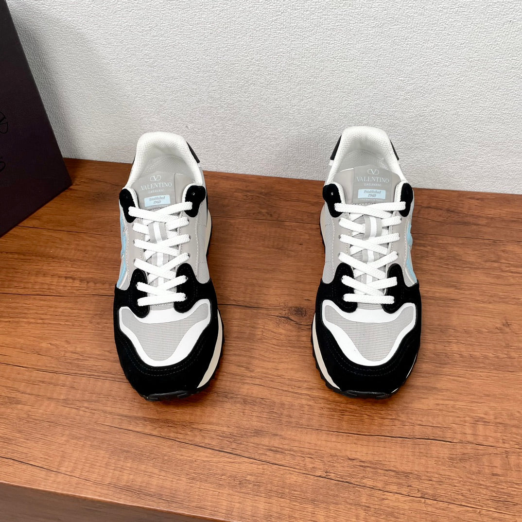 Valentino VLOGO Pace Men's Low-Top Sneakers - Multi-Material Luxury Footwear