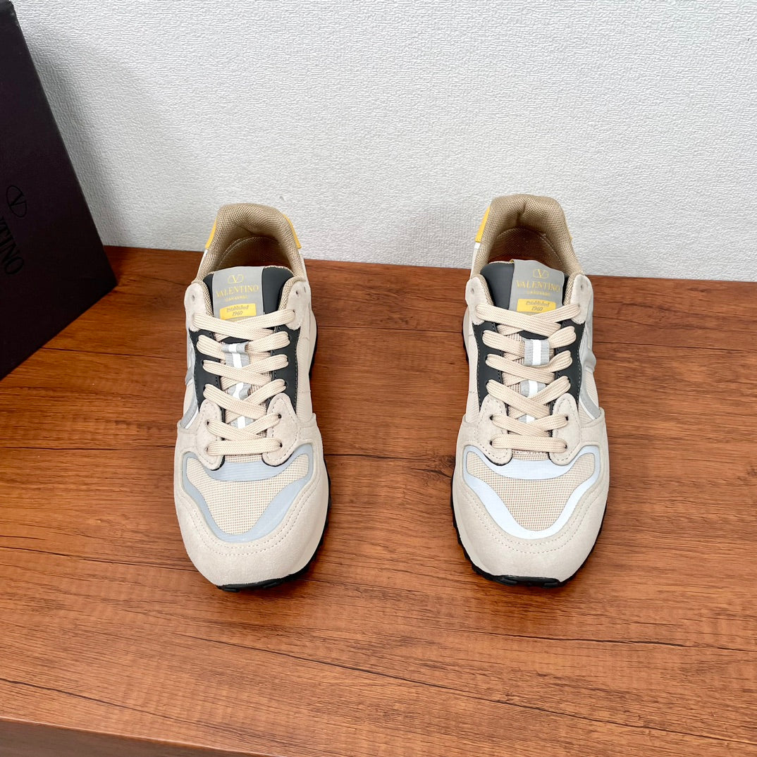 Valentino VLOGO PACE Men's Multi-Material Low-Top Sneakers