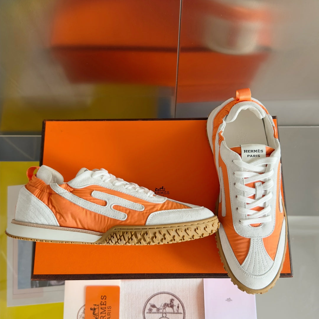 Hermes Jet Series Couples Casual Sports Shoes - Premium Suede Sneakers