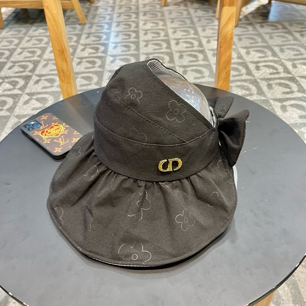 Dior Women's Breathable Sun Hat with Floral Design