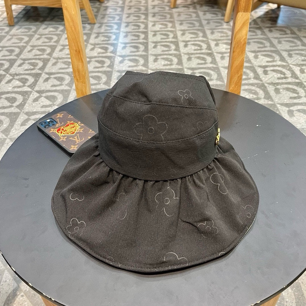 Dior Women's Breathable Sun Hat with Floral Design