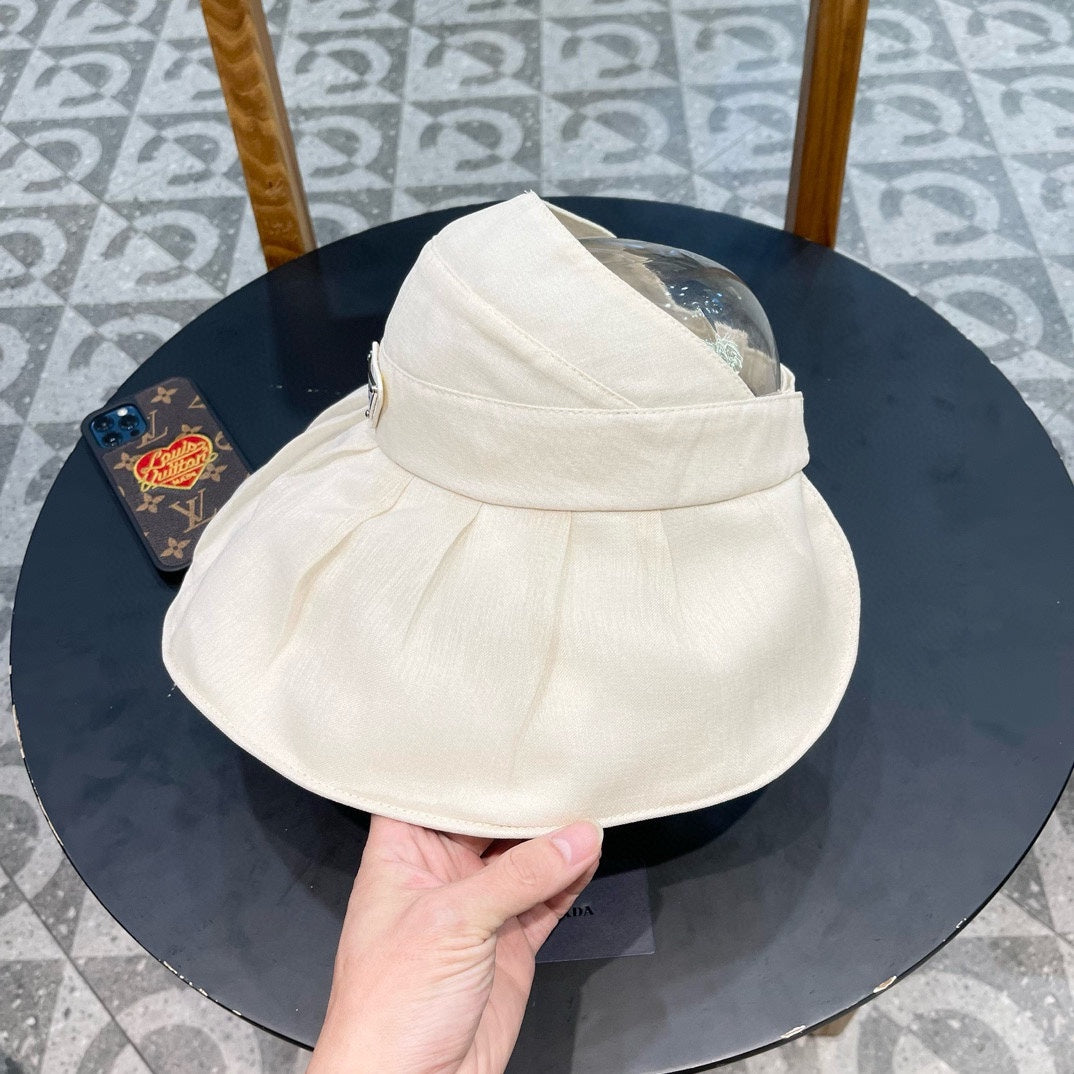 Women's Adjustable Large Brim Sun Hat â€“ Prada Spring/Summer Collection