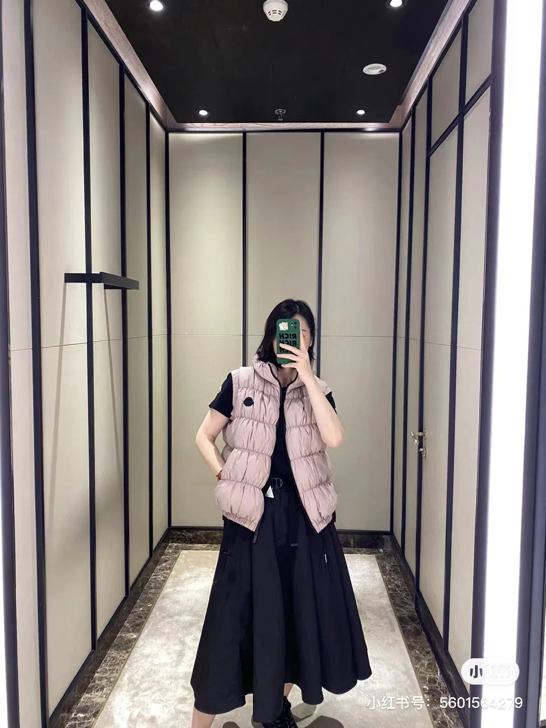 Moncler Women's Autumn/Winter Down Vest - Stylish Pleated Design