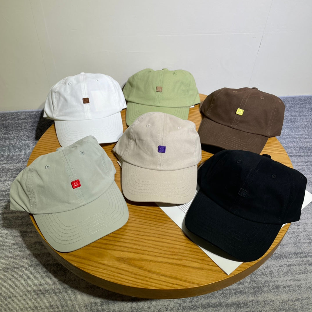 Acne Studios Smiley Face Baseball Cap - Stylish & Trendy Headwear