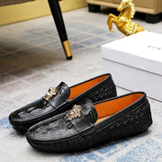 Versace Men's Premium Beanie Shoes - Luxurious Leather Footwear