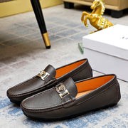 Versace Men's Beanie Shoes - Premium Leather Footwear