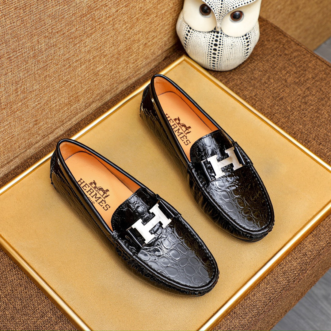 Premium Men's Classic Slip-On Leather Shoes