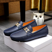 Versace Men's Premium Leather Beanie Shoes