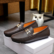 Versace Men's Premium Beanie Shoes - High-Quality Leather