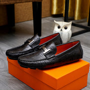Classic Slip-On Men's Leather Shoes - Premium Quality