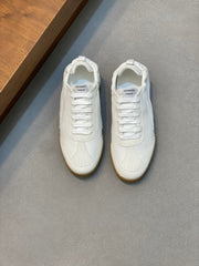 High-End Hermes Nubuck Calfskin Sneakers