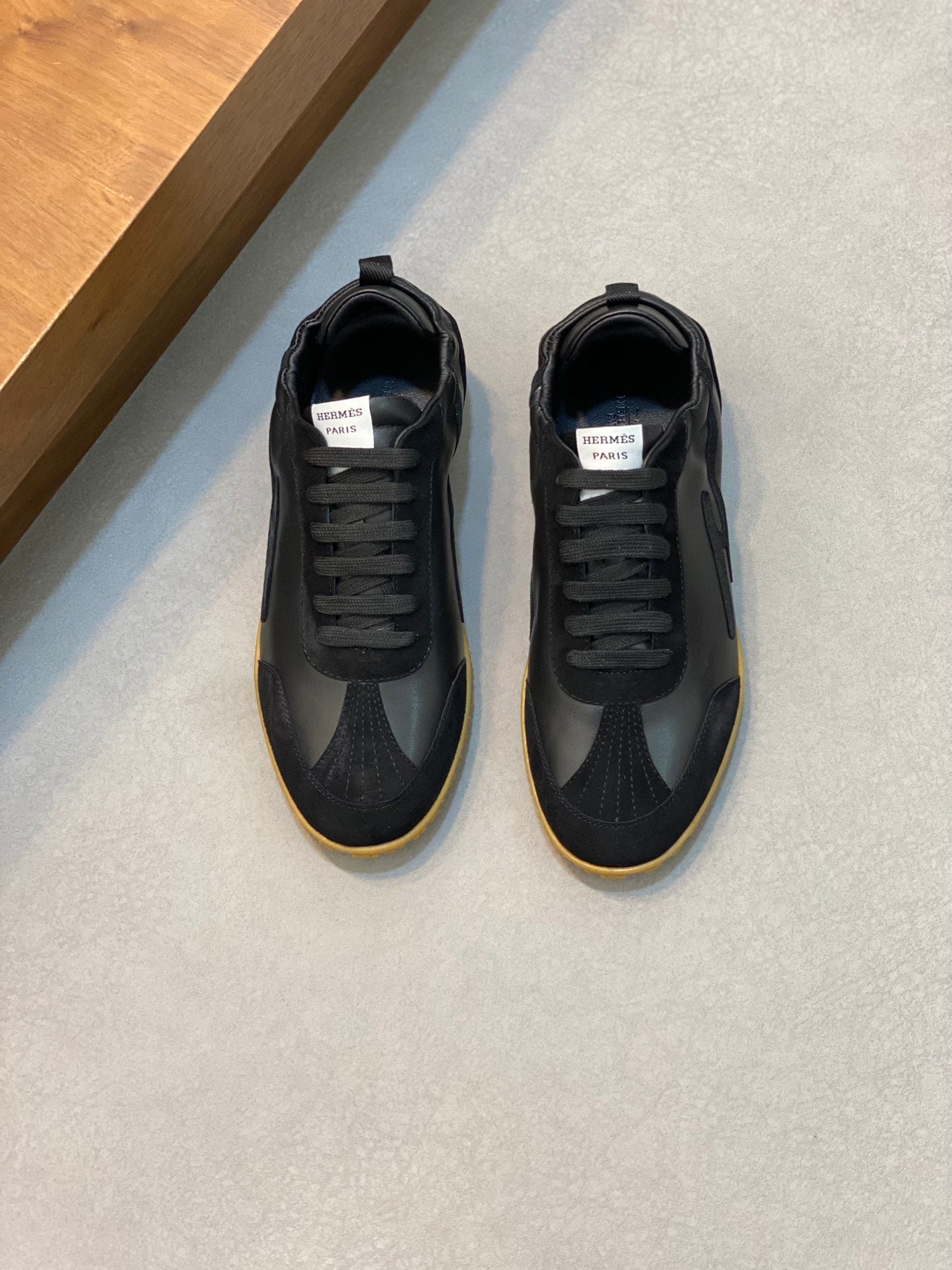 Hermes Nubuck Calfskin Designer Sneakers