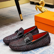 Luxury Men's Slip-On Leather Shoes - Classic Design