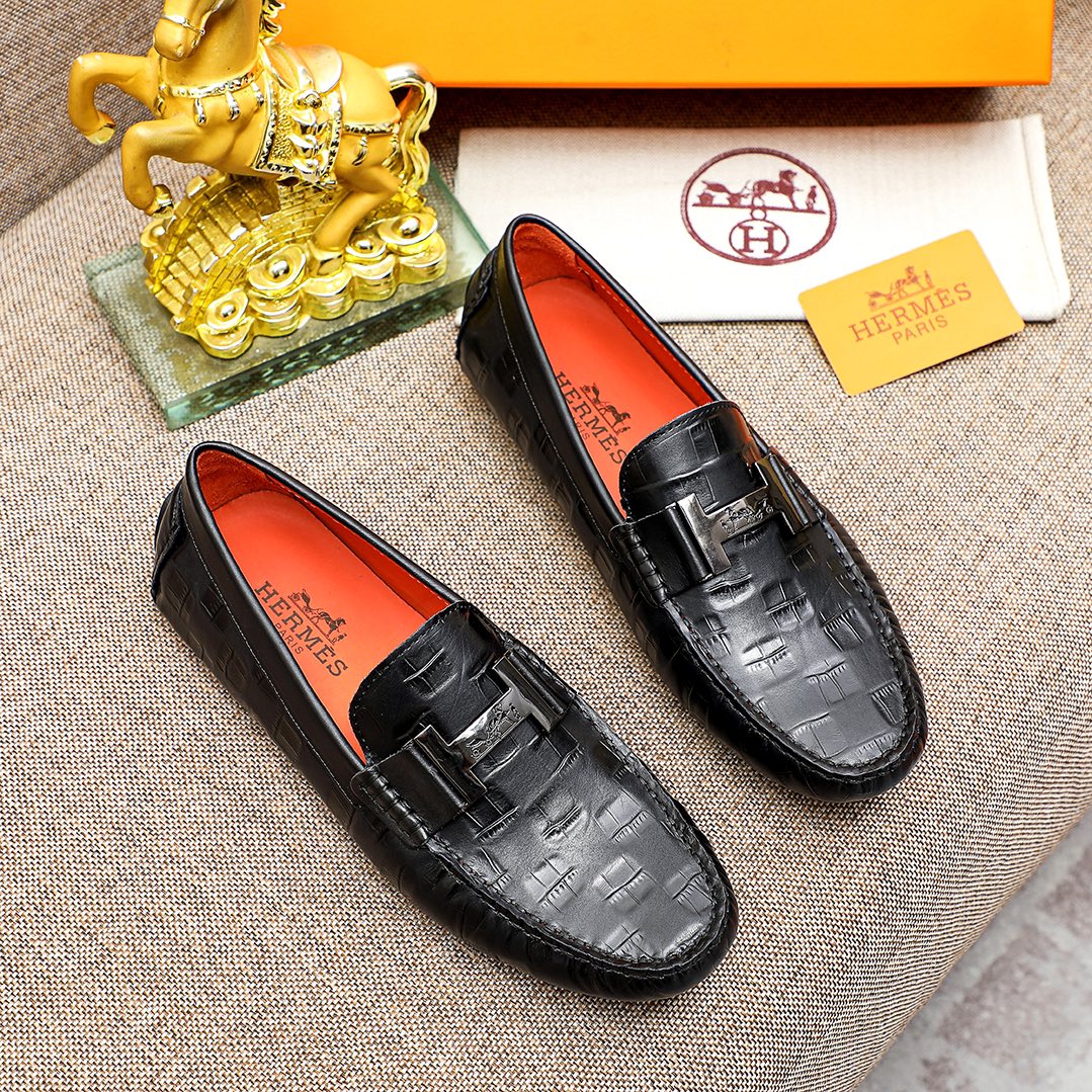 Premium Men's Leather Slip-On Shoes in Classic Styles