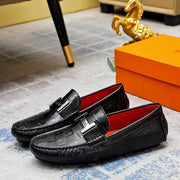 Premium Men's Leather Slip-On Shoes in Classic Styles