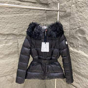 Moncler Womenâ€™s Down Jacket with Detachable Wool Collar