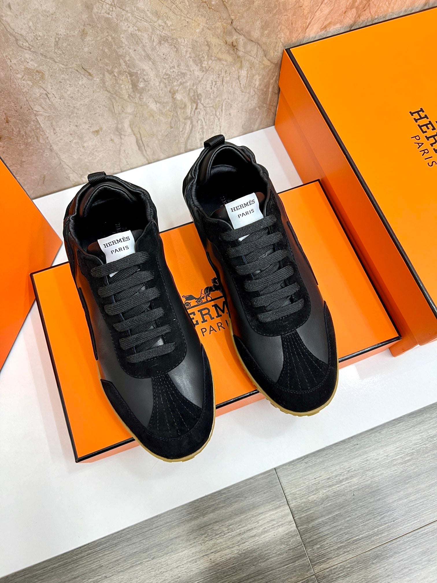 Hermes High-End Calfskin Sneakers - Custom Sizes Available