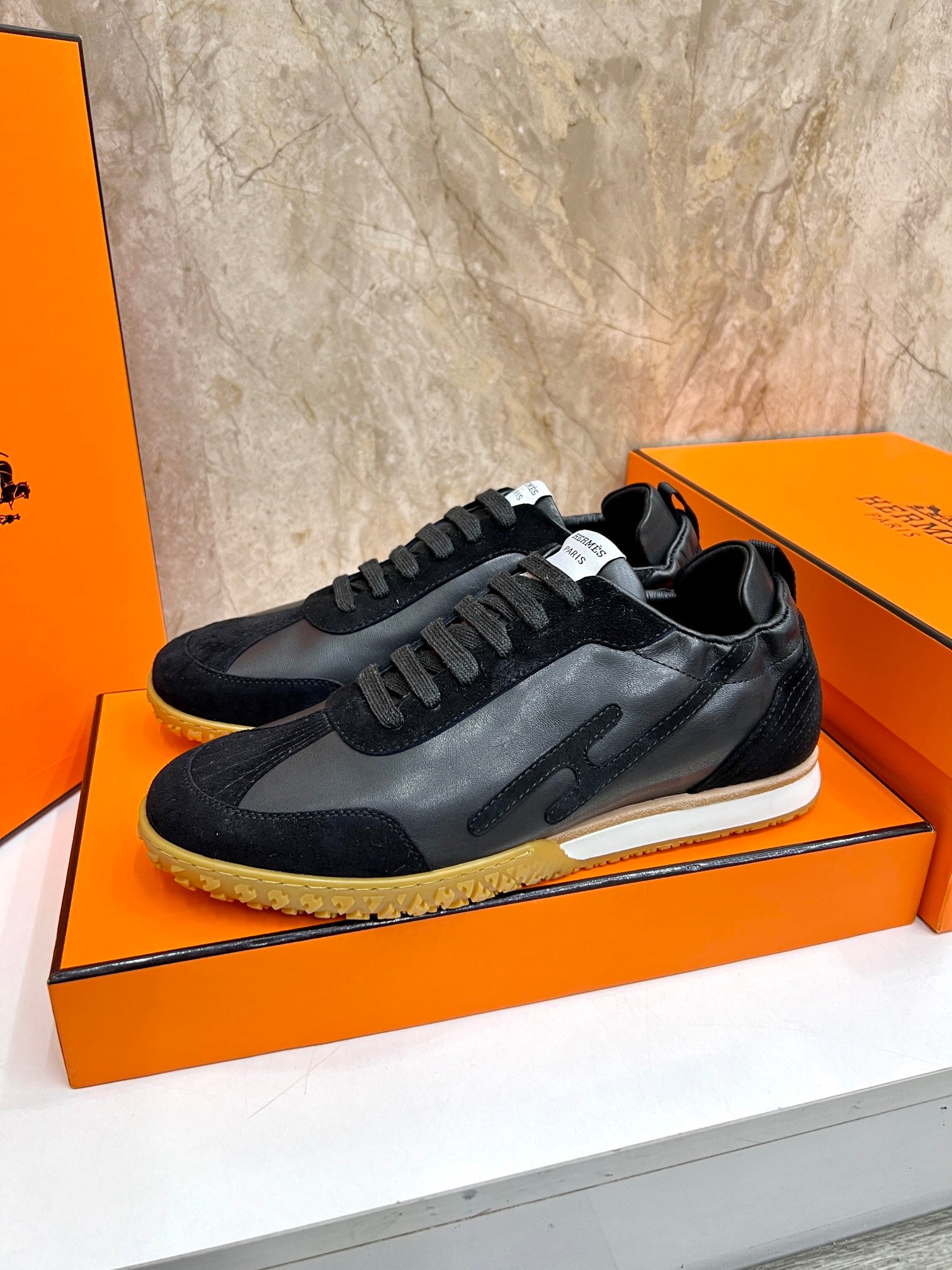 Hermes High-End Calfskin Sneakers - Custom Sizes Available