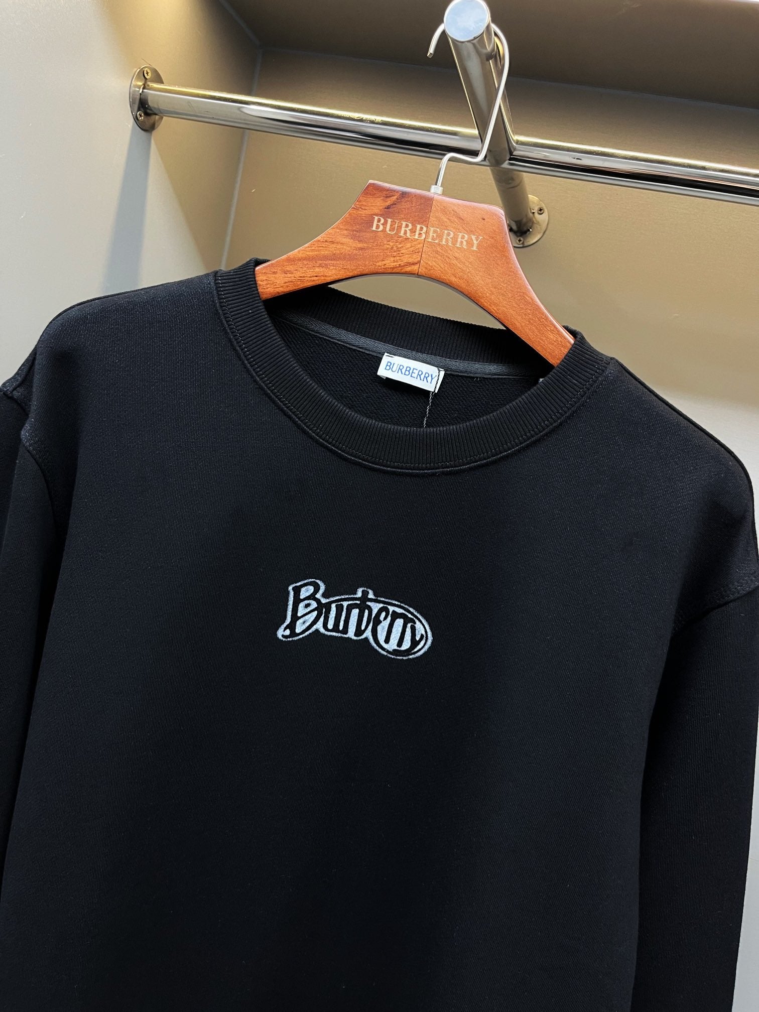 Burberry Logo Cotton Crew Neck Sweatshirt - Summer Exclusive