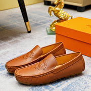Premium Leather Slip-On Shoes for Men - Inspired by HermÃ¨s