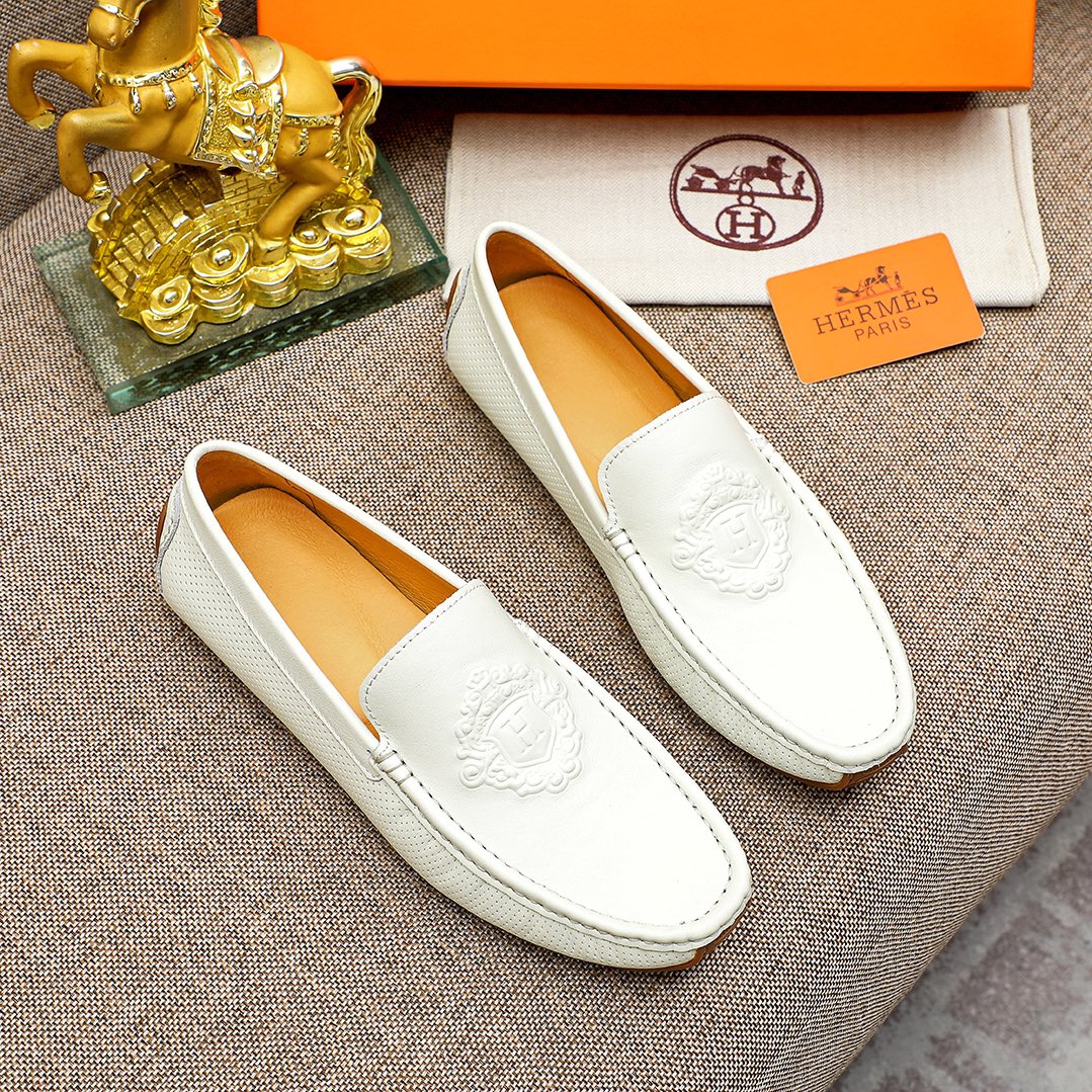 Classic Men's Slip-On Leather Shoes - Luxury Design